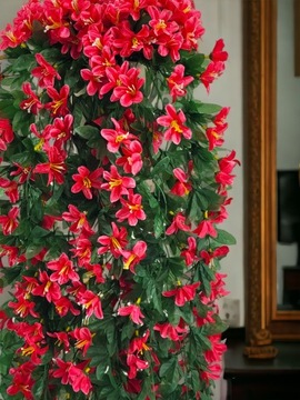 Pelargonie Liljowiec Pelargonia Surfinie Sztuczne Kwiaty na Balkon 4 szt