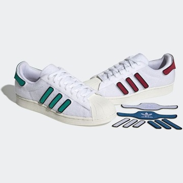 MĘSKIE BUTY ADIDAS SUPERSTAR 42 2/3 BIAŁE SNEAKERS