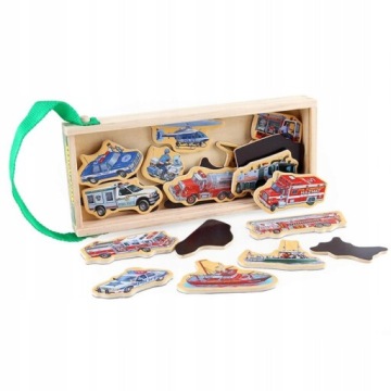 Пазли LEANToys Транспортні засоби 20 елементів Магніти 19144 Lean Toys