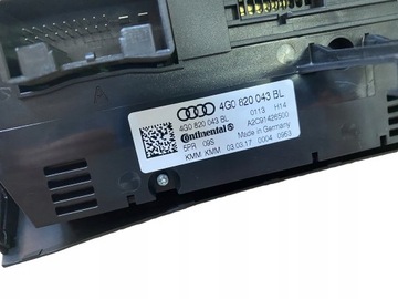 AUDI A6 A7 4G C7 PANEL KLIMATIZACE 4G0820043BL