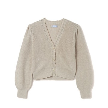 Sweter dziewczęcy Mayoral 6331 zapinany beż r.164