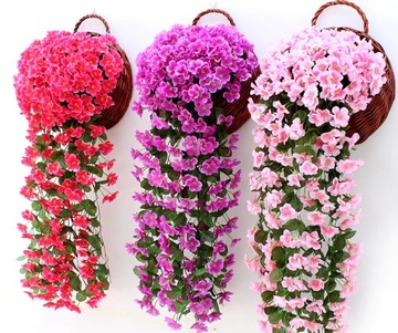 цветочная гирлянда, подвесные искусственные цветы