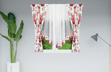 ГОТОВАЯ ШТОРА ВУАЛЬ 400х160 ШТОР ЦВЕТНАЯ ШТОРА