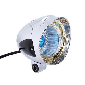 12V motocykl chromowany reflektor punktowy