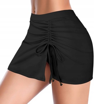 ЮБКА КУПАЛЬНИК С ВЫСОКОЙ ПОСАДКОЙ ЖЕНСКАЯ ЧЕРНАЯ XL