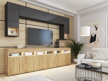 Мебель для гостиной Черная стенка PREMIUM