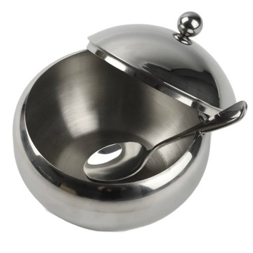 САХАРНИК ИЗ НЕРЖАВЕЮЩЕЙ СТАЛИ САХАРНИК СО СТАЛЬНОЙ ЛОЖКОЙ