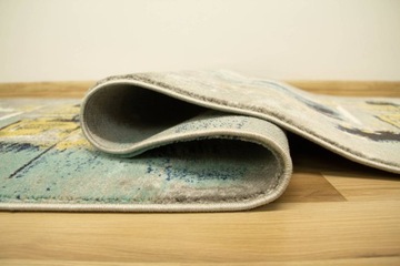 КОВЕР ДЛЯ ПРИХОЖЕЙ СЕРЫЙ БИРЮЗОВЫЙ ВИКТОРИЯ ширина 80 см