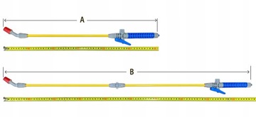 Ручной садовый опрыскиватель 5л - длинная штанга 96см
