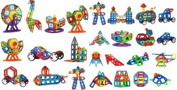 НАБОР МАГНИТНЫХ НЕОДИМОВЫХ БЛОКОВ 128 шт.