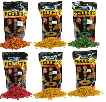 6x smaków THE BEST Pellet ZANĘTOWY 4mm Owocowy MIX Ochotka Orzech MCKARP