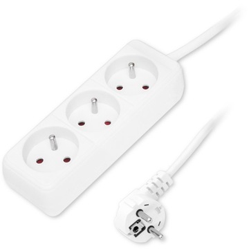 PRZEDŁUŻACZ LISTWA ZASILAJĄCA 3 GNIAZDA GN 5 m