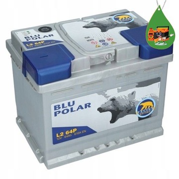 AKUMULATOR BAREN BLU POLAR 64Ah 610A