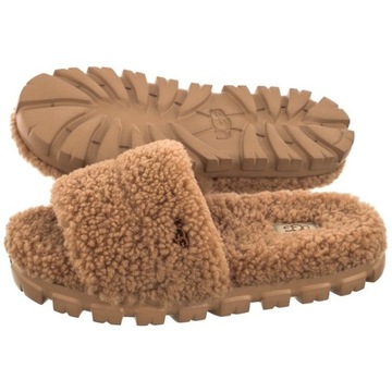 Klapki UGG Australia W Cozetta Curly Brązowe