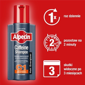 ШАМПУНЬ С КОФЕИНОМ ALPECIN C1 -250МЛ