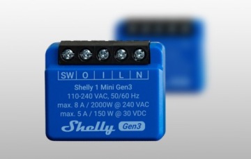 Контроллер Shelly 1 Mini Gen3