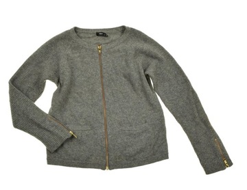 FILIPPA K SWETER NA ZAMEK 100% LAMBSWOOL r. XS