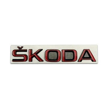 NÁLEPKA KOV DO VOZIDLA SKODA FABIA KODIAK RAPID OCTAVIA 15X2.8CM