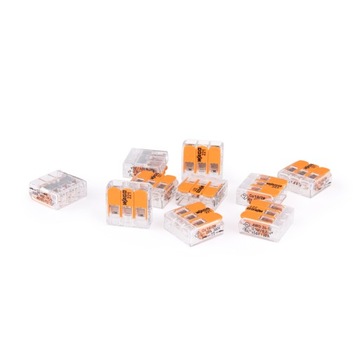 50x WAGO Szybkozłączka kostki elektryczne 3x0,14-4mm2, drut/linka WAGO