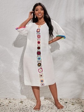 SHEIN _S1H 6TR PLAŻOWA TUNIKA MIDI _/ 3XL