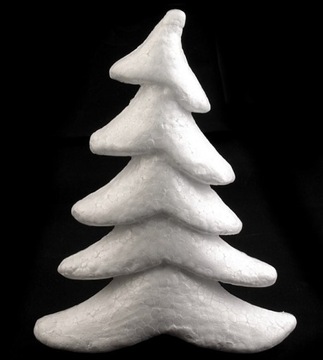 Choinka styropianowa 16x20 cm