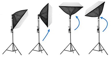 СОФТБОКС ПРЯМОУГОЛЬНЫЙ ФОТОГРАФИЧЕСКИЙ МОДИФИКАТОР СТУДИЙНАЯ ЛАМПА 50X70