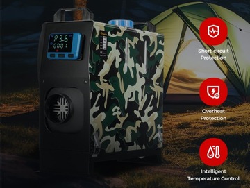 ПАРКОВОЧНОЕ ОБОГРЕВАНИЕ МАСЛЯНОГО ОБОГРЕВАТЕЛЯ WEBASTO 8 КВТ 12 В МОЩНЫЙ ЖК-ВЕНТИЛЯТОР