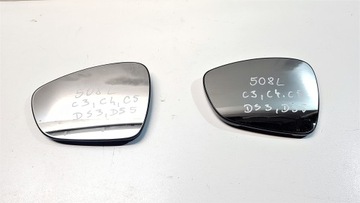 PEUGEOT 508 CITROEN C3 C4 C5 DS3 DS5 WKŁAD LUSTRA 232634083