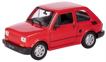 Model 1:34, PRL FIAT 126p, czerwony