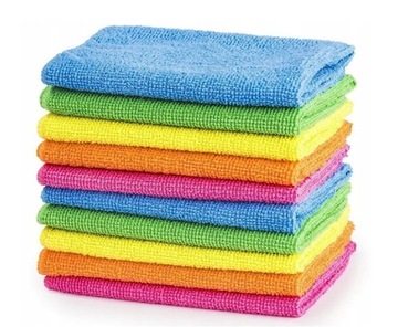 10x MIĘKKA ŚCIERKA ŚCIERECZKA Z MIKROFIBRY 30x30cm DO SZYB JAKOŚĆ 220g/m2