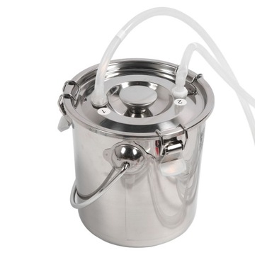 Elektryczny dojarz o pojemności 3 l, z możliwością użycia rąk, z silikonowym kubkiem ze stali nierdzewnej, z otworem na rurkę