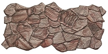 PANELE ŚCIENNE 3D PCV SKAŁA PVC BROWN ROCK