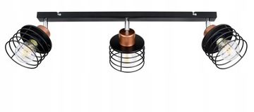 LAMPA PLAFON ŻYRANDOL regulowany loft SPRĘŻYNA