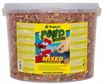 TROPICAL POND STICKS MIXED 11L - 900G POKARM DLA RYB
