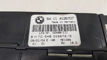 BMW 3 E46 2004 ŘÍZENÍ I SOUČÁSTKY ELEKTRICKÉ