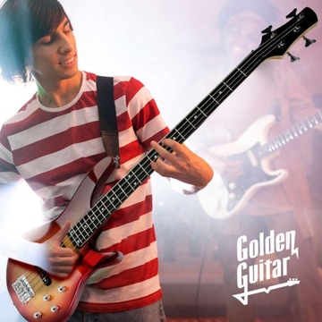Zestaw gitara basowa elektryczna wzmacniacz akcesoria gitara do nauki
