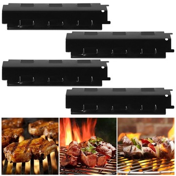 4x Grill gazowy Płyty grzewcze ze stali nierdzewnej do