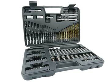 BITY WIERTŁA DREWNO METAL NASADKI ZESTAW 109 EL.