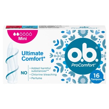 O.B. ProComfort Mini Tampony 16 sztuk