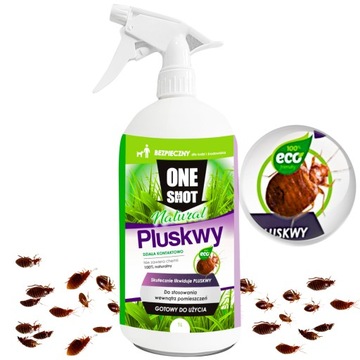 ŚRODEK SPRAY PŁYN PREPARAT NA PLUSKWY MRÓWKI PCHŁY KARALUCHY 1L NATURALNY