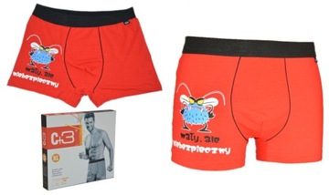 Bokserki C+3 Dobre na Prezent Dzień Chłopaka r XL