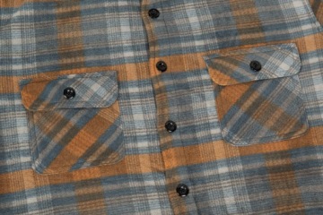 МУЖСКАЯ КЛЕТЧАТАЯ ФЛИСОВАЯ ТЕПЛАЯ РУБАШКА УТЕПЛЕННАЯ 4 КАРМАНА XL MF1