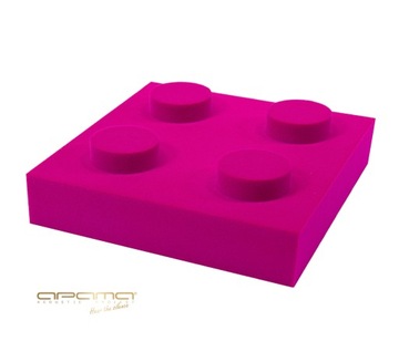 Panel KLOCEK dekorowany pianka akustyczna DECOR 25x25cm gr. 7cm atesty