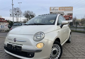 Fiat 500 II Hatchback 3d 1.2 69KM 2009 Fiat 500 Panorama Dach Alu Serwis Perla Z...