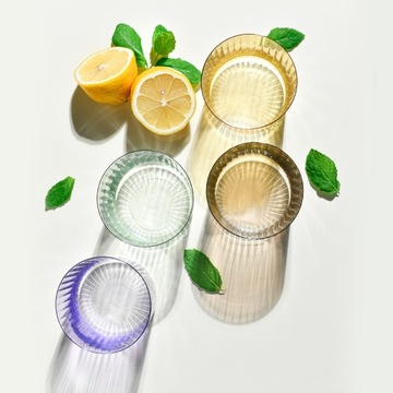 Разноцветные стаканы KROSNO с оптикой DECO 4х350мл