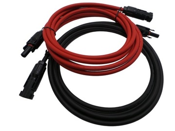 ZESTAW KABEL PRZEWÓD SOLARNY SŁONECZNY 2x3m 6mm2