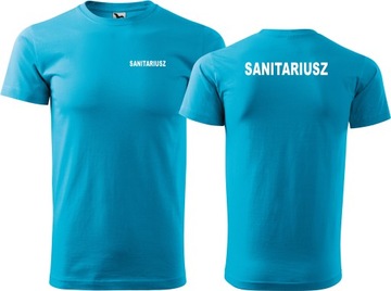 Męska koszulka medyczna Sanitariusz bawełna dla Sanitariusza XL