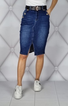 SPÓDNICA JEANSOWA PLUS SIZE ROZMIAR 40/L