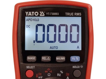 ЦИФРОВОЙ СЧЕТЧИК LCD TRUE RMS NCV YATO