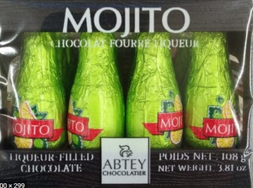 Abtey Buteleczki z Likierem Mojito 108g 12szt